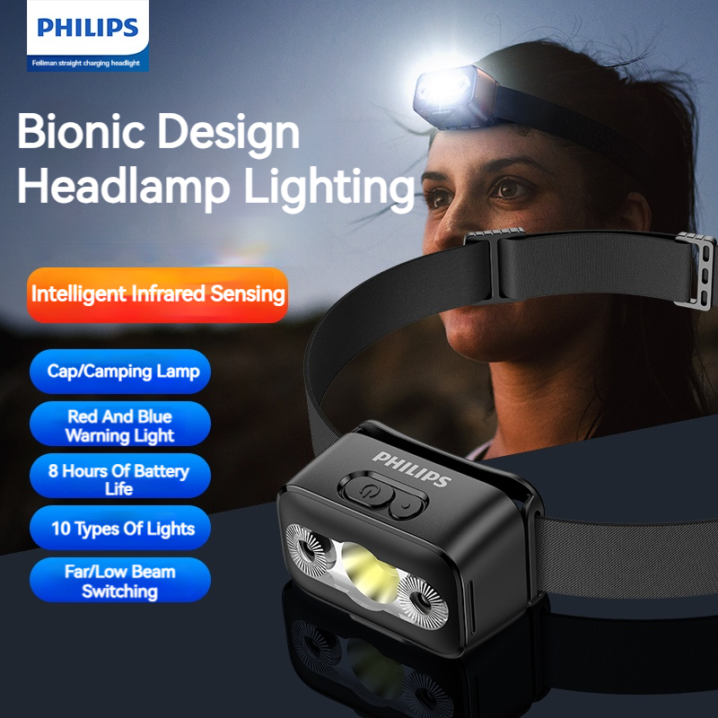 Motion Sensor Outdoor - Philips LED Headlamp Sensor Head Flashlight