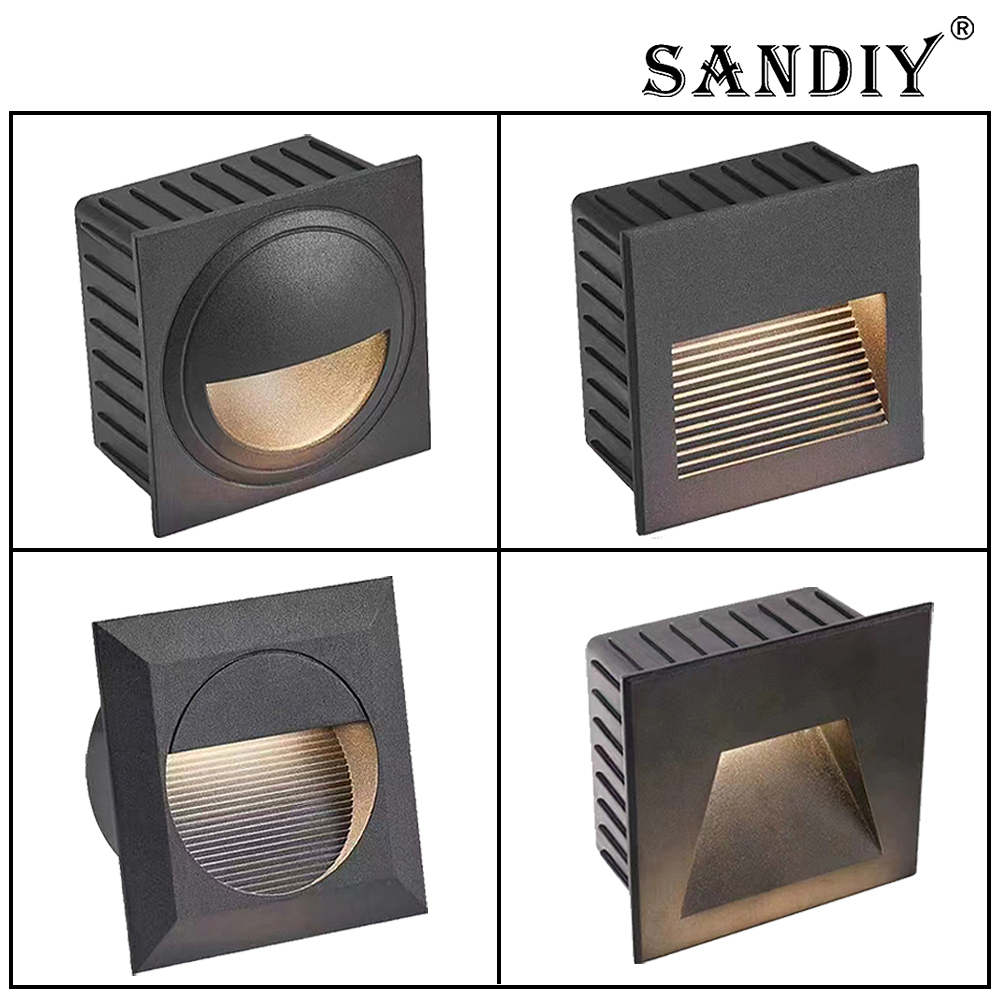 Xl Outdoor Lighting - SANDIY Recessed Outdoor Wall Sconce Lamps