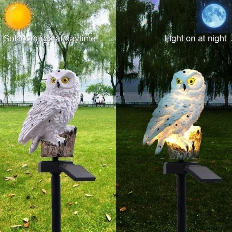 Outdoor Lighting Effects - Owl Lights Outdoor Solar Powered Lawn