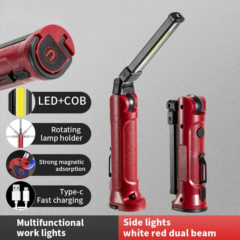 Lighting Fixture Outdoor - COB LED Work Light Rechargeable Folding
