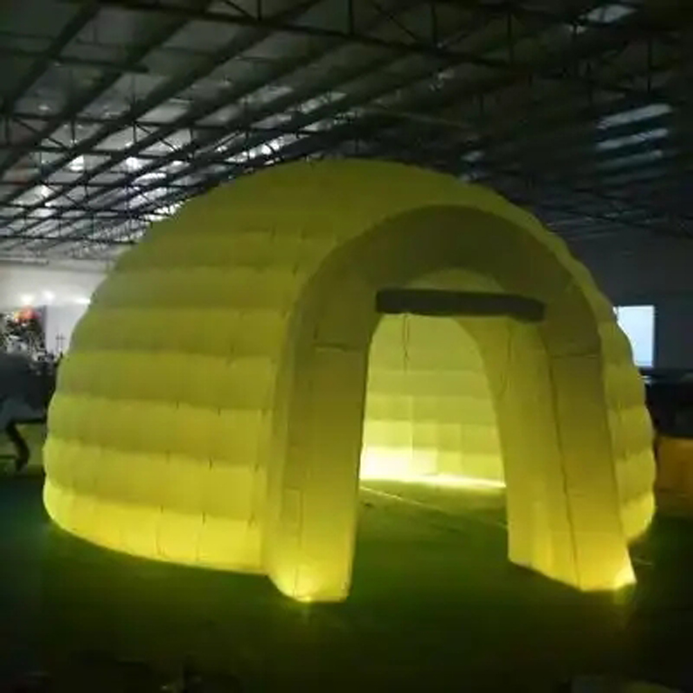 Outdoor Lighting Rental - White Outdoor Lawn Inflatable Igloo Dome