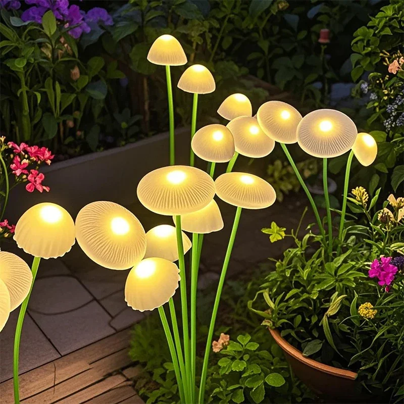 Outdoor Lighting Jellyfish - Solar LED Jellyfish Sway Lights Garden