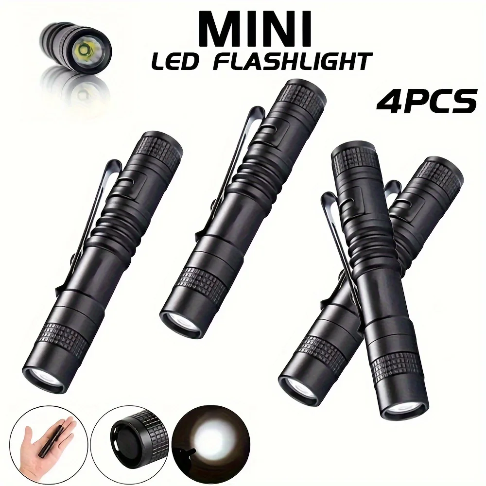 Lighting Fixture Outdoor - 1-4PCS Mini Portable LED Pen Light