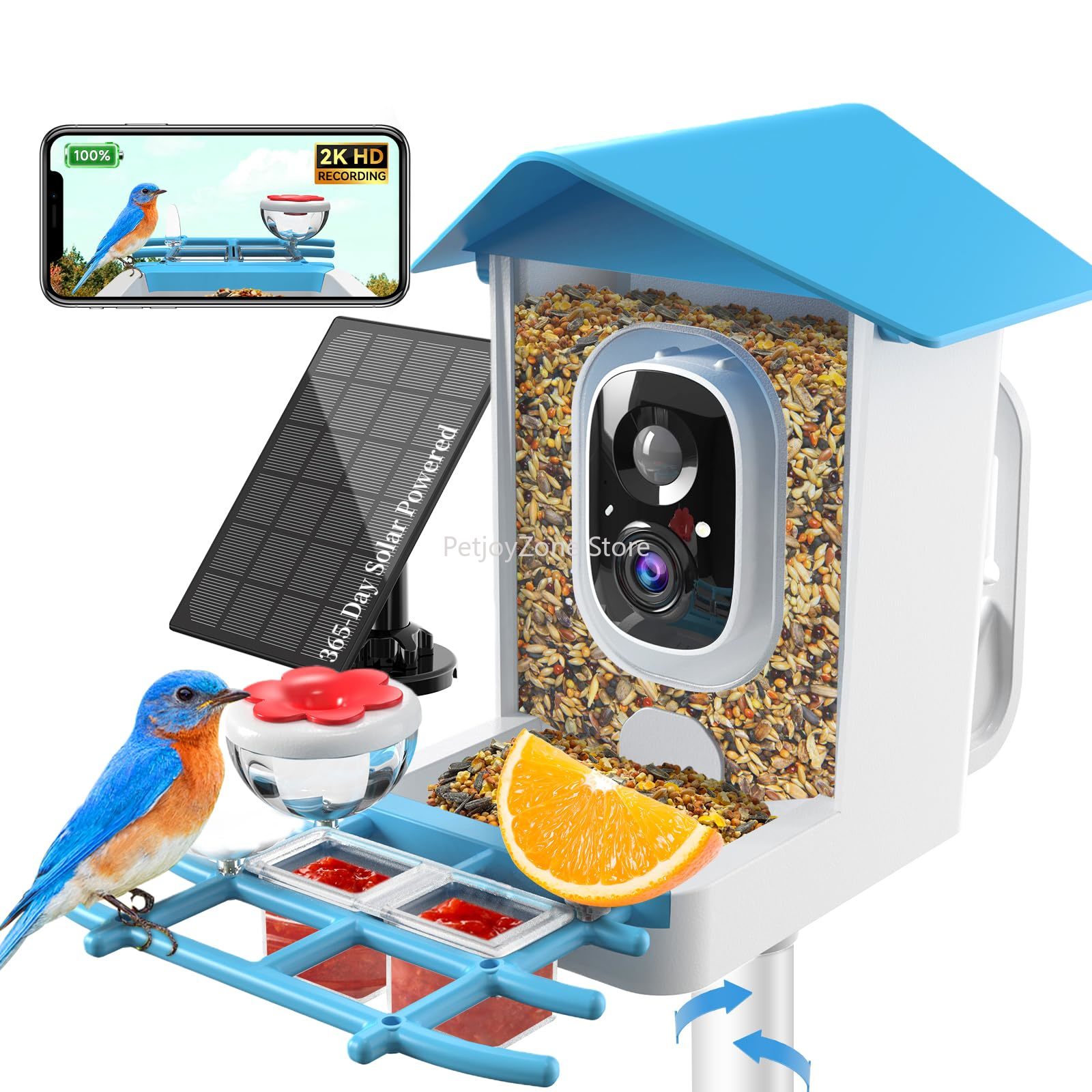 Motion Sensor Outdoor - Smart Bird Feeder Camera 2K Live