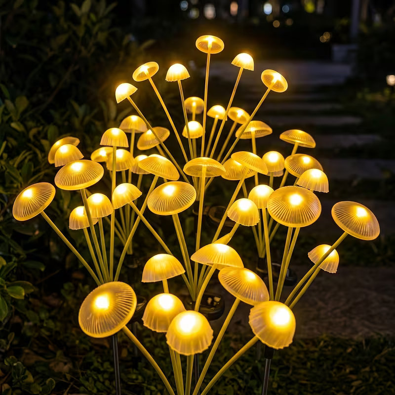 Outdoor Lighting Jellyfish - Outdoor LED Solar Mushroom Light Sway