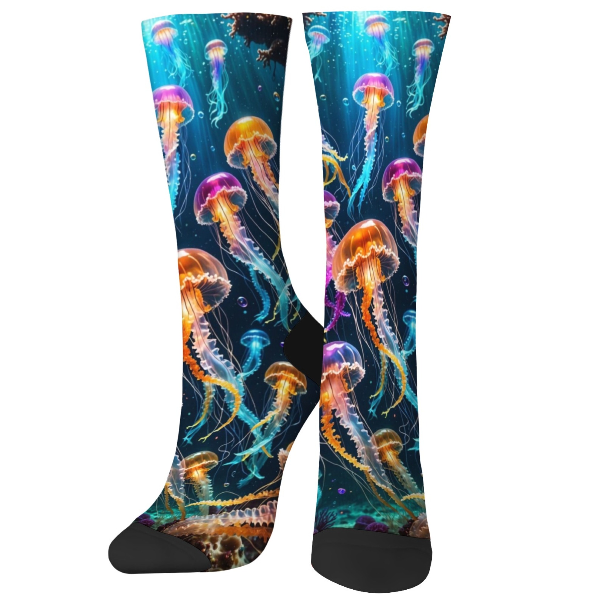 Outdoor Lighting Jellyfish - Ocean Light Colorful Jellyfish Socks Novelty