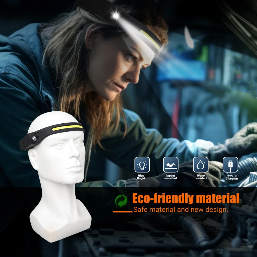 Rechargeable Headlight Motion  - Motion Sensor Outdoor ulasan dan harga