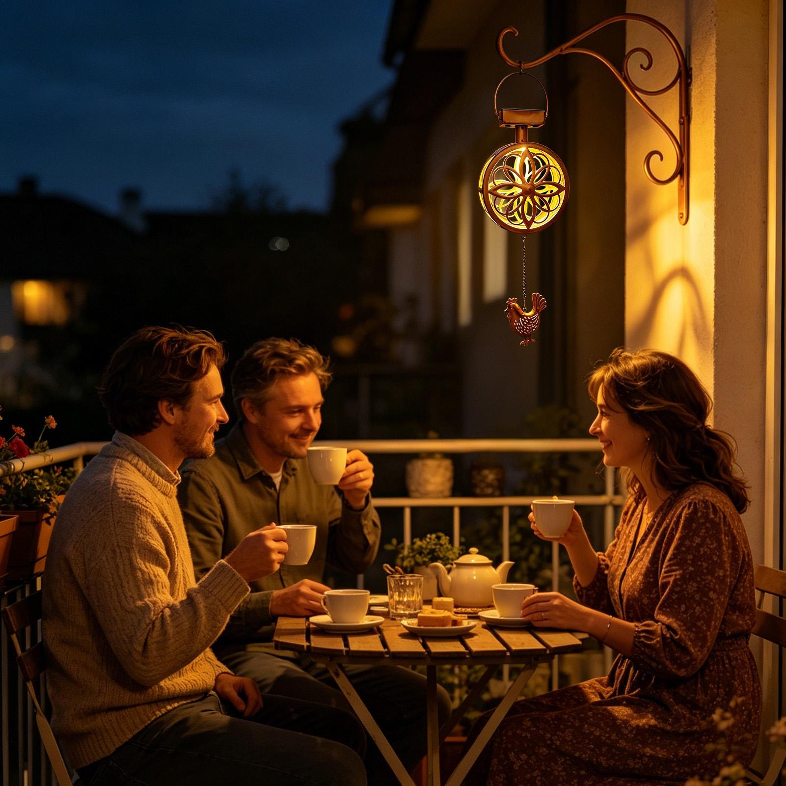 Solar Outdoor Hanging Pendant  - Outdoor Lighting Yellow ulasan dan harga