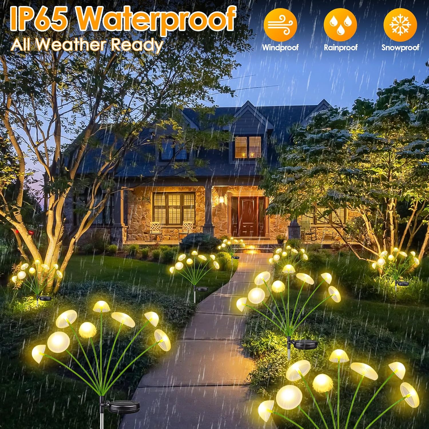 LED Solar Jellyfish Mushroom L - Outdoor Lighting Jellyfish ulasan dan harga