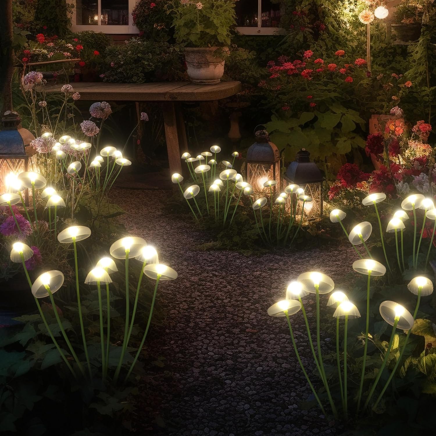 LED Solar Jellyfish Mushroom L - Outdoor Lighting Jellyfish ulasan dan harga
