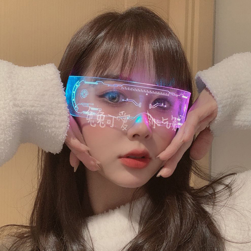 LED Luminous Colorful Sunglass - Outdoor Lighting Halloween ulasan dan harga