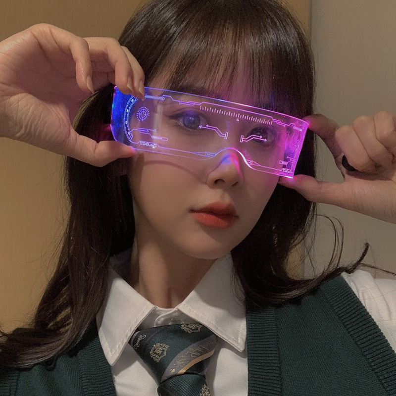 LED Luminous Colorful Sunglass - Outdoor Lighting Halloween ulasan dan harga