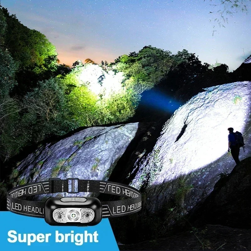 Strong Light Headlamp Portable - Motion Sensor Outdoor ulasan dan harga