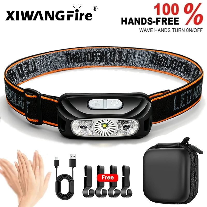Strong Light Headlamp Portable - Motion Sensor Outdoor ulasan dan harga