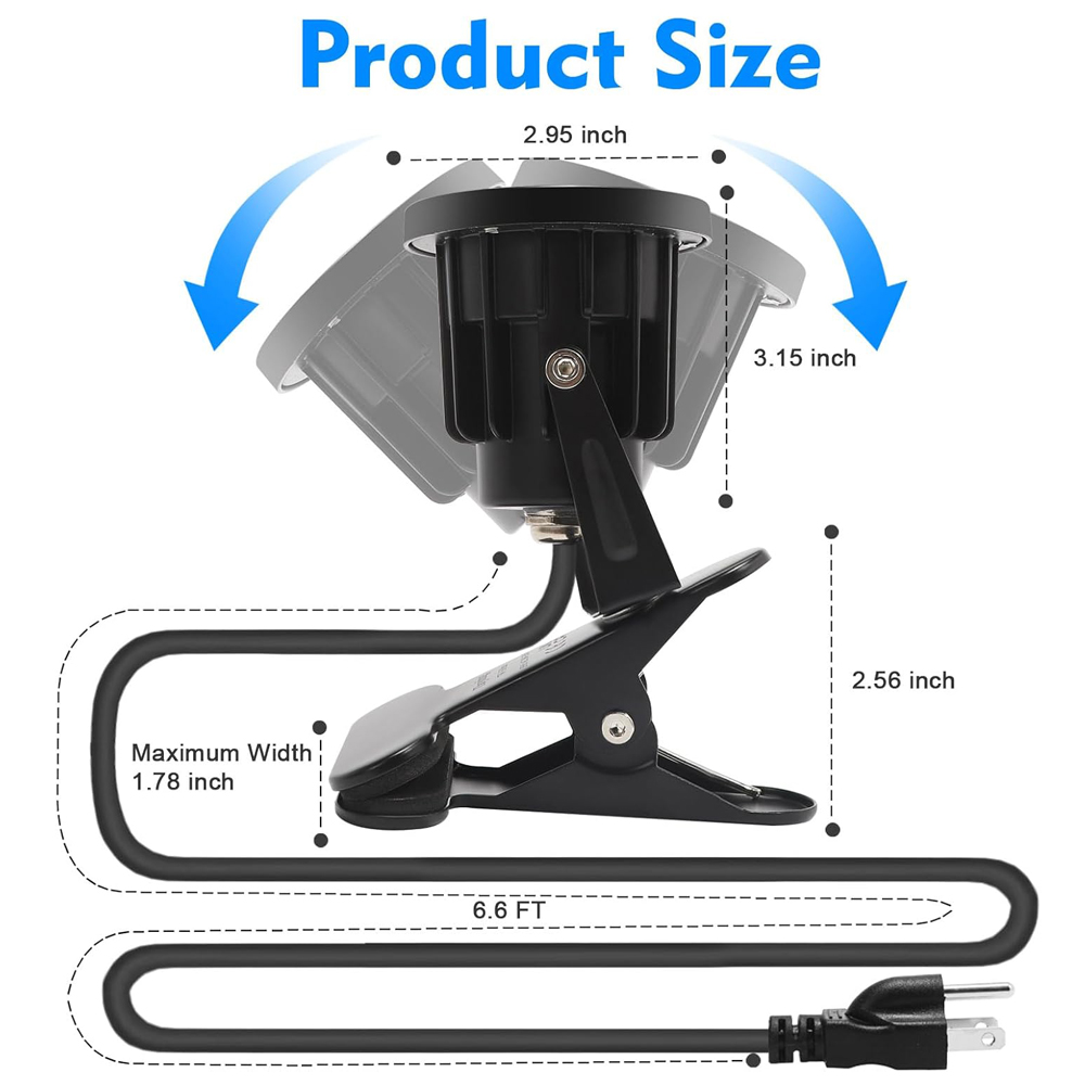 Clip On Spot Light Plug in Wat - Outdoor Lighting Uk ulasan dan harga