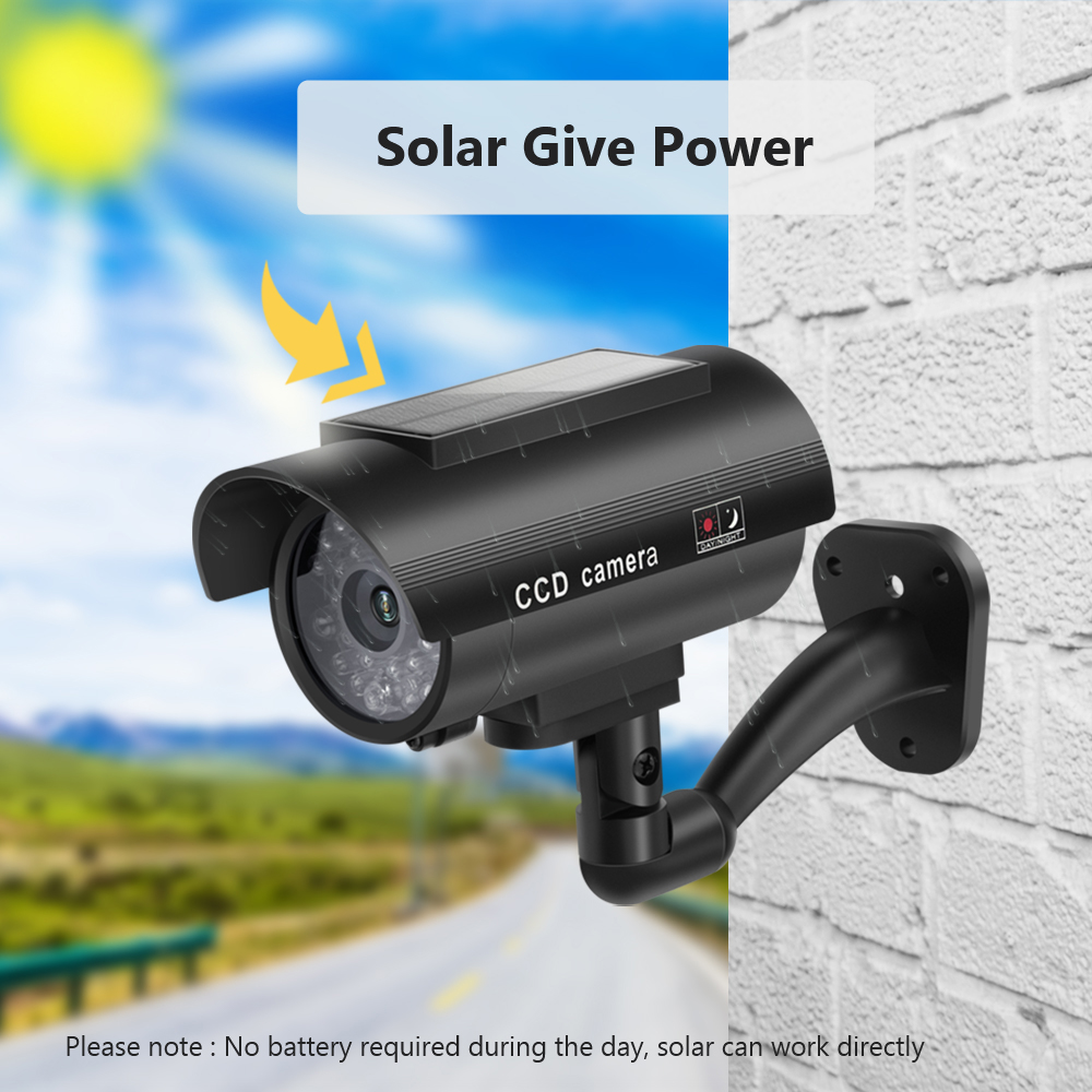 Solar Panel Dummy Surveillance - Outdoor Lighting Solar Panel ulasan dan harga