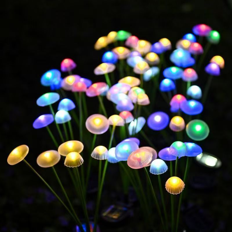 Solar Jellyfish Mushroom Light - Outdoor Lighting Jellyfish ulasan dan harga