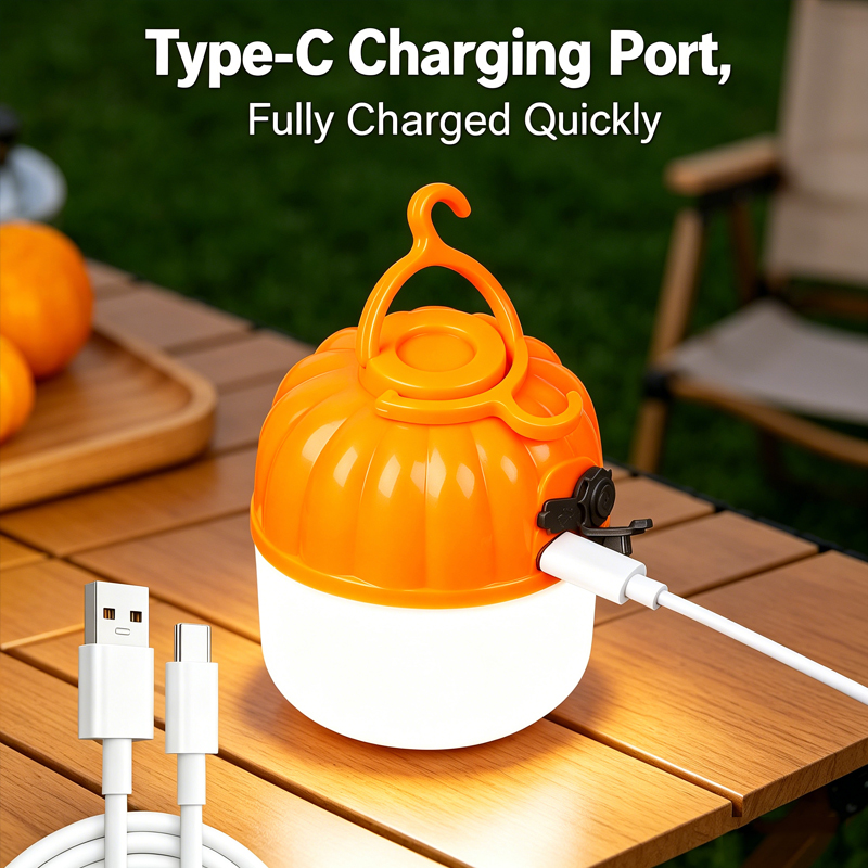 Mini Portable LED Pumpkin Bulb - Lighting Fixture Outdoor ulasan dan harga
