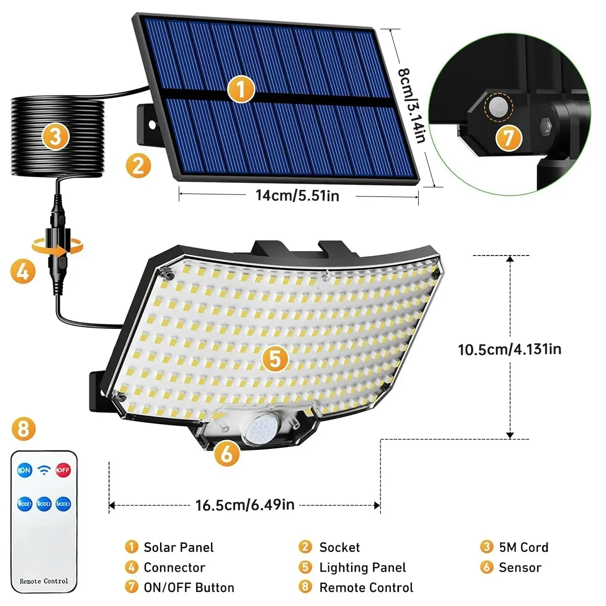 234LED Solar Outdoor Lights Mo - Outdoor Lighting For Garden ulasan dan harga