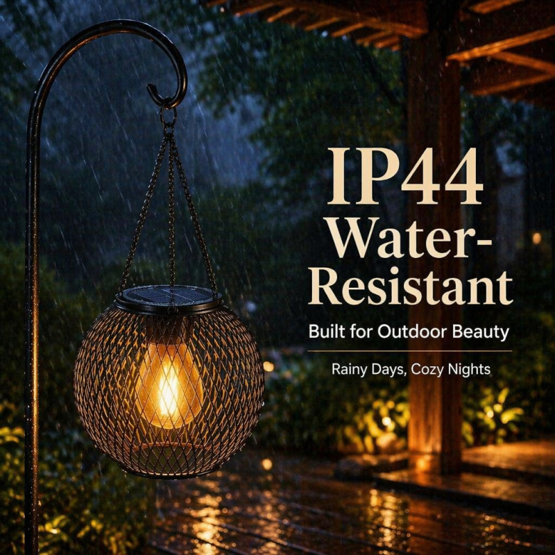 Solar Powered LED Hanging Floo - Bollard Light Garden ulasan dan harga