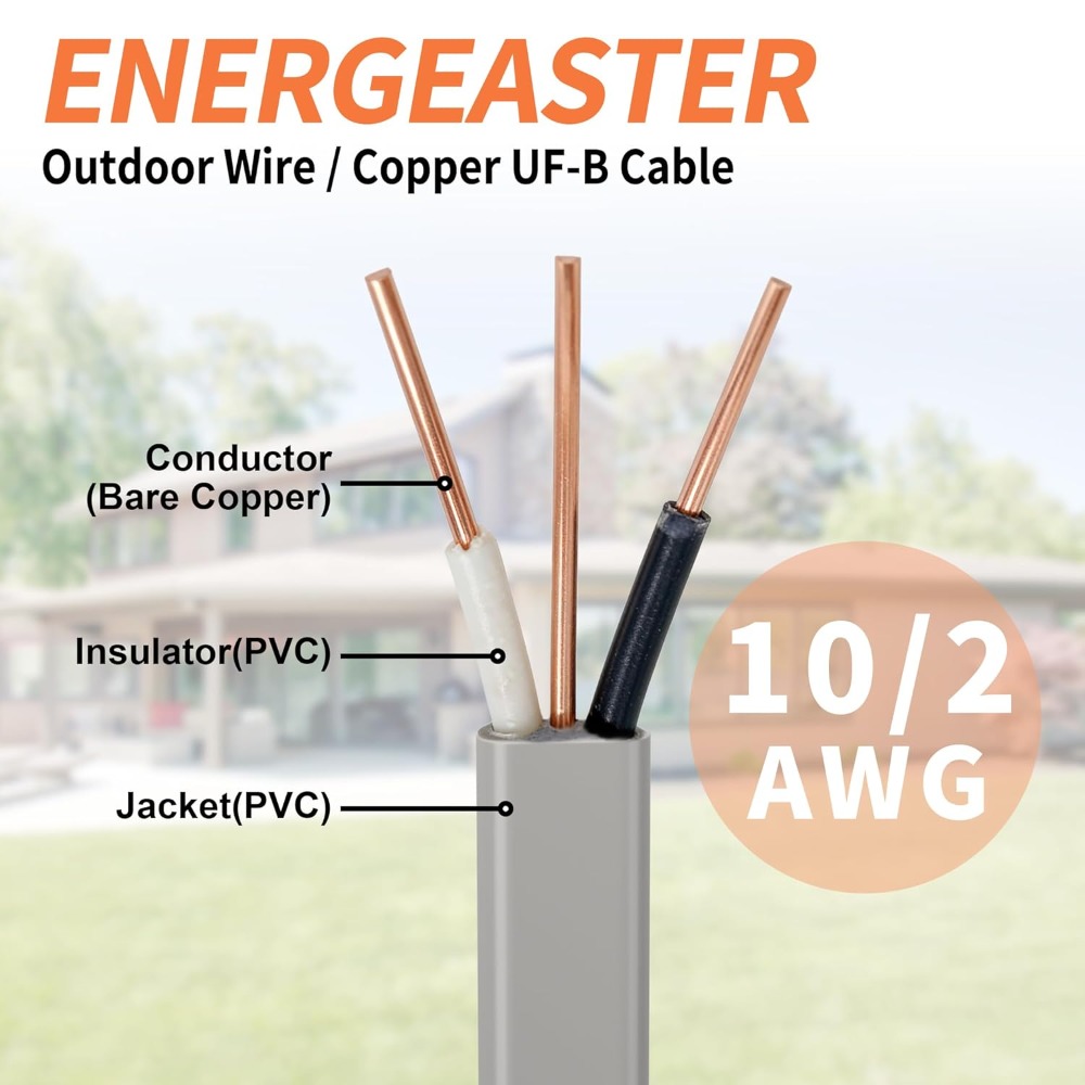 US Shipping 10/2 UF-B Outdoor  - Outdoor Lighting Cable B&Q ulasan dan harga