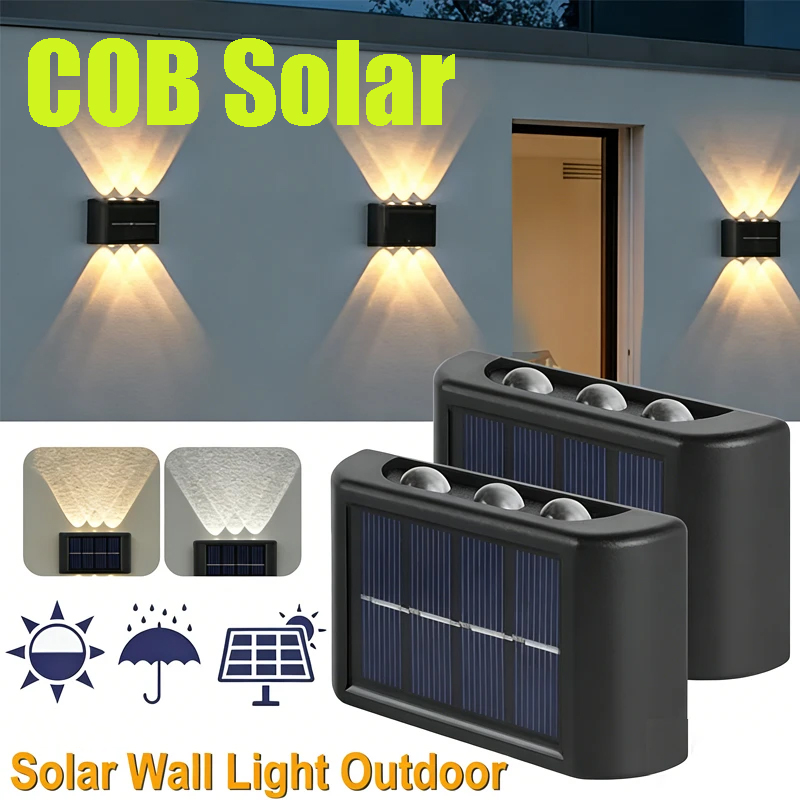 COB Solar Wall Lamp Outdoor Wa - Outdoor Lighting For Garden ulasan dan harga