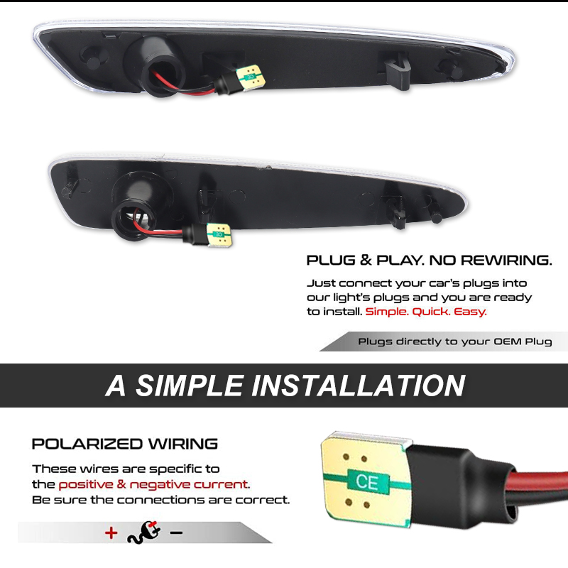 iJDM Front Rear Bumper LED Sid - Outdoor Lighting Yellow ulasan dan harga