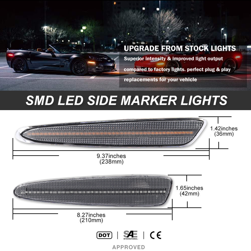 iJDM Front Rear Bumper LED Sid - Outdoor Lighting Yellow ulasan dan harga