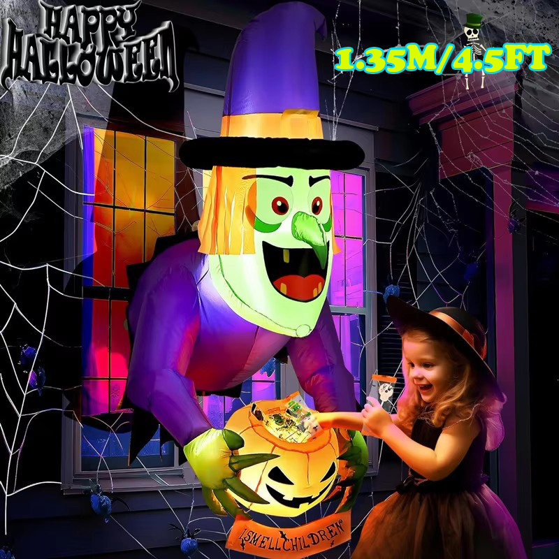 4.5FT/1.35M Halloween Decor In - Outdoor Lighting Halloween ulasan dan harga