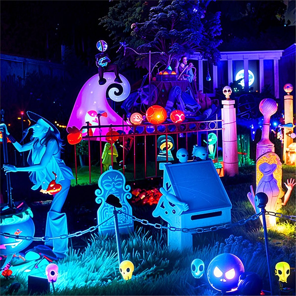 Nices 100W RGBCW LED Flood Lig - Outdoor Lighting Uk ulasan dan harga