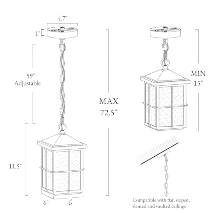 Outdoor Pendant Light Fixture, - Lighting Fixture Outdoor ulasan dan harga