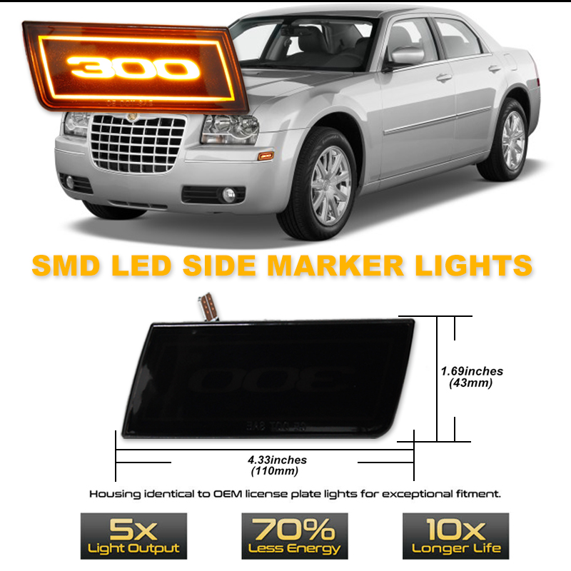 2PCS LED Side Marker Light Amb - Outdoor Lighting Yellow ulasan dan harga