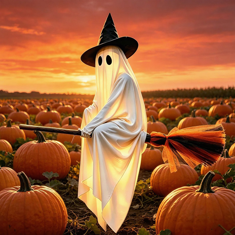 Halloween Flying Brooms And Gh - Outdoor Lighting Halloween ulasan dan harga