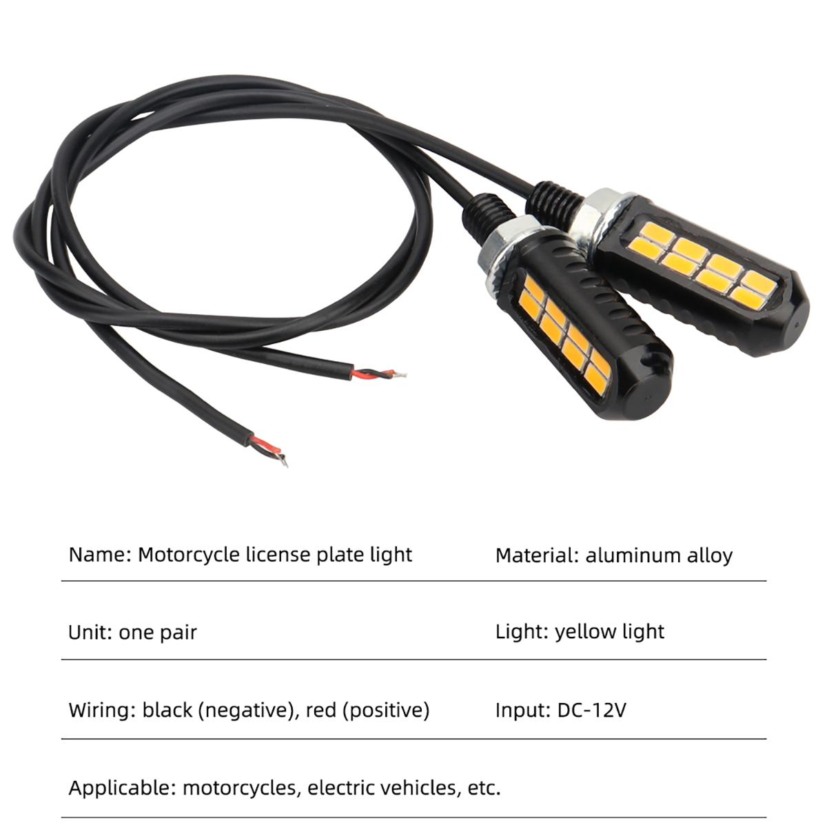 1pair Motorcycle LED Bulb 8SMD - Outdoor Lighting Yellow ulasan dan harga