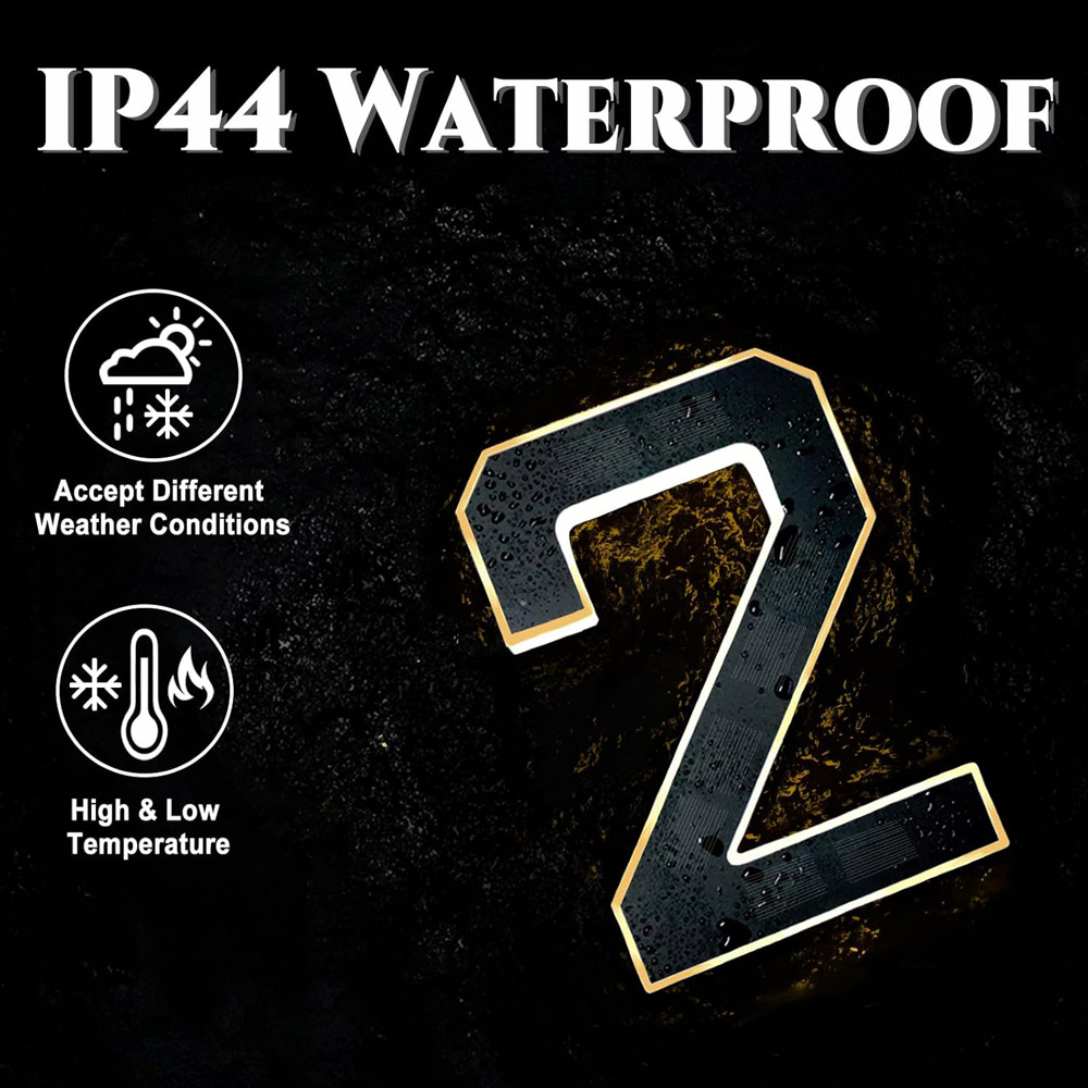 12cm Solar Outdoor House Numbe - Outdoor Lighting Solar Panel ulasan dan harga