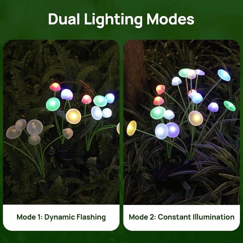 Solar Garden Lights Dual‑Mode  - Outdoor Lighting Jellyfish ulasan dan harga