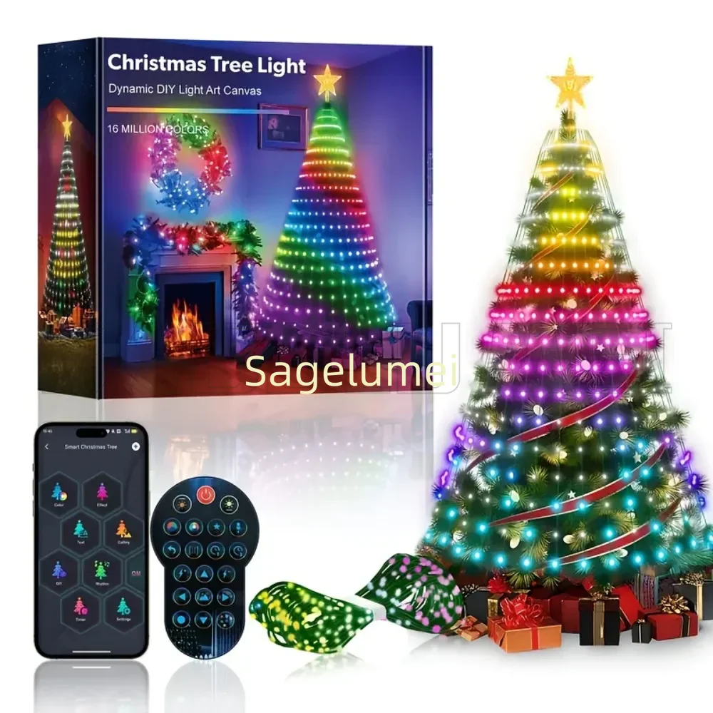 RGBIC 400LEDs Christmas Lights - Outdoor Lighting Uk ulasan dan harga