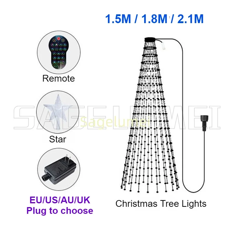 RGBIC 400LEDs Christmas Lights - Outdoor Lighting Uk ulasan dan harga