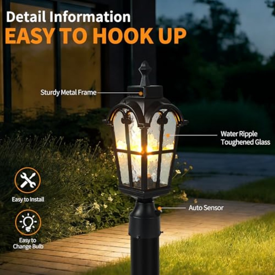 Sensor Outdoor Post Lights Wat - Lighting Fixture Outdoor ulasan dan harga