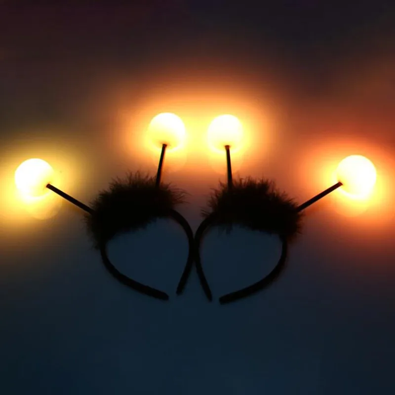 Flashing Feather Bee Antenna B - Outdoor Lighting Halloween ulasan dan harga