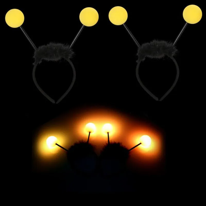 Flashing Feather Bee Antenna B - Outdoor Lighting Halloween ulasan dan harga