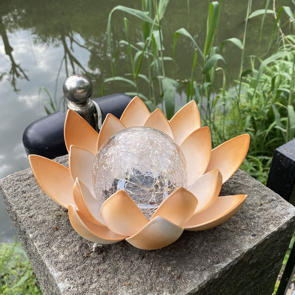 Lotus Shaped Garden Solar Ligh - Outdoor Lighting Halloween ulasan dan harga