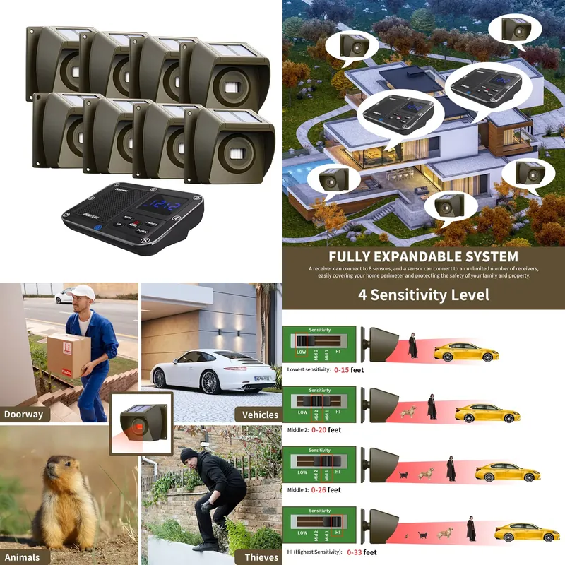 Outdoor Solar - Powered Wirele - Motion Sensor Outdoor ulasan dan harga