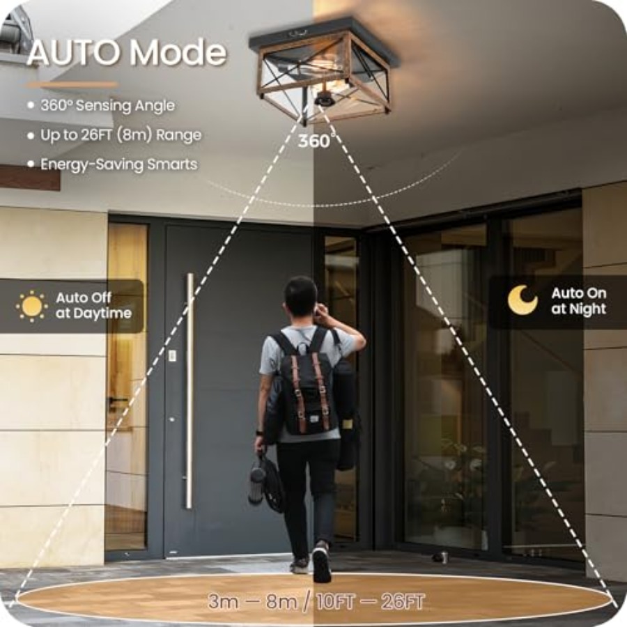 Outdoor Ceiling Light with Mot - Motion Sensor Outdoor ulasan dan harga