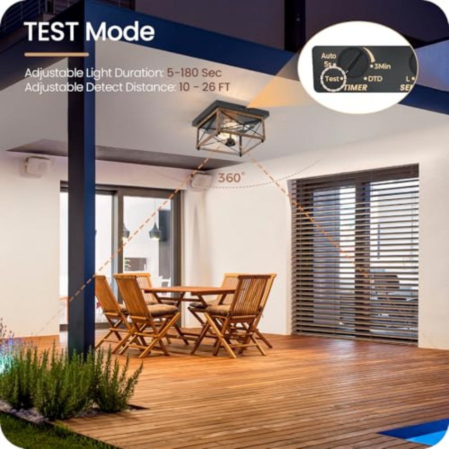 Outdoor Ceiling Light with Mot - Motion Sensor Outdoor ulasan dan harga