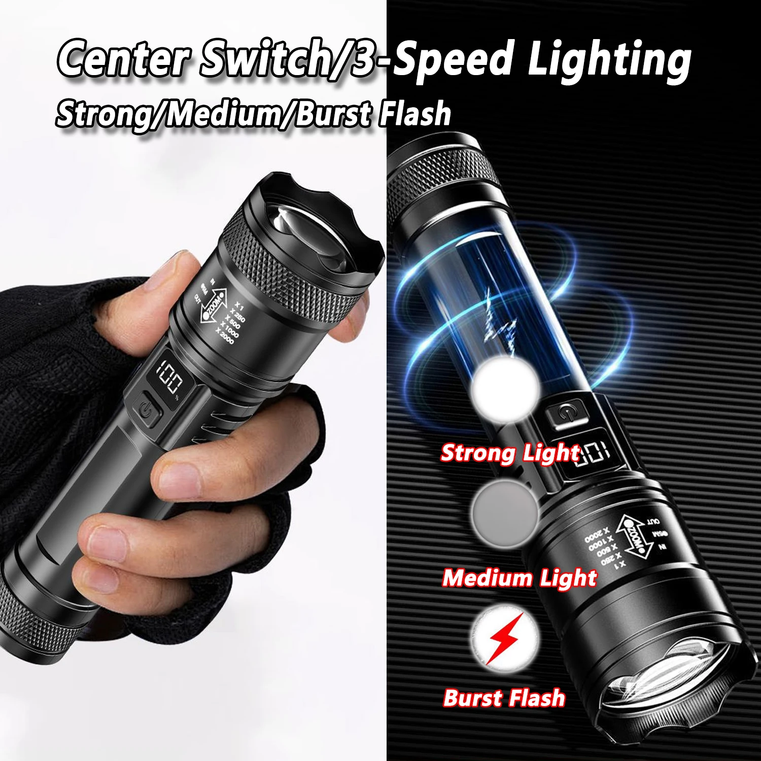 Ultra Bright LED Flashlight 20 - Lighting Fixture Outdoor ulasan dan harga