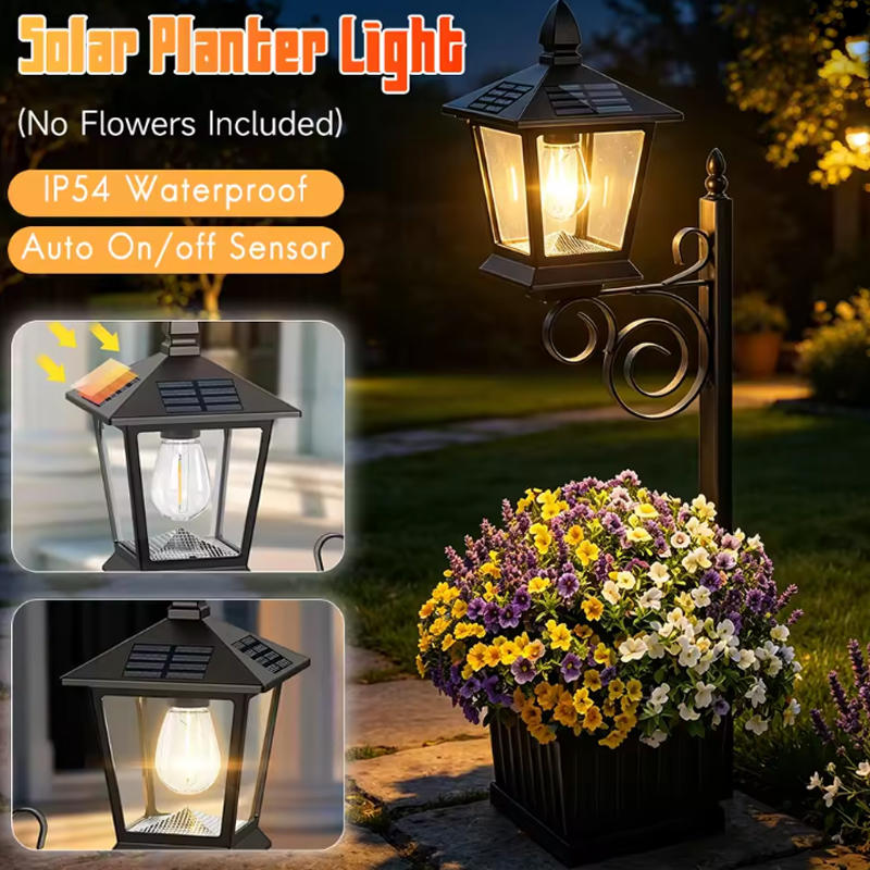 2-in-1 Solar Garden Planter La - Outdoor Lighting For Garden ulasan dan harga