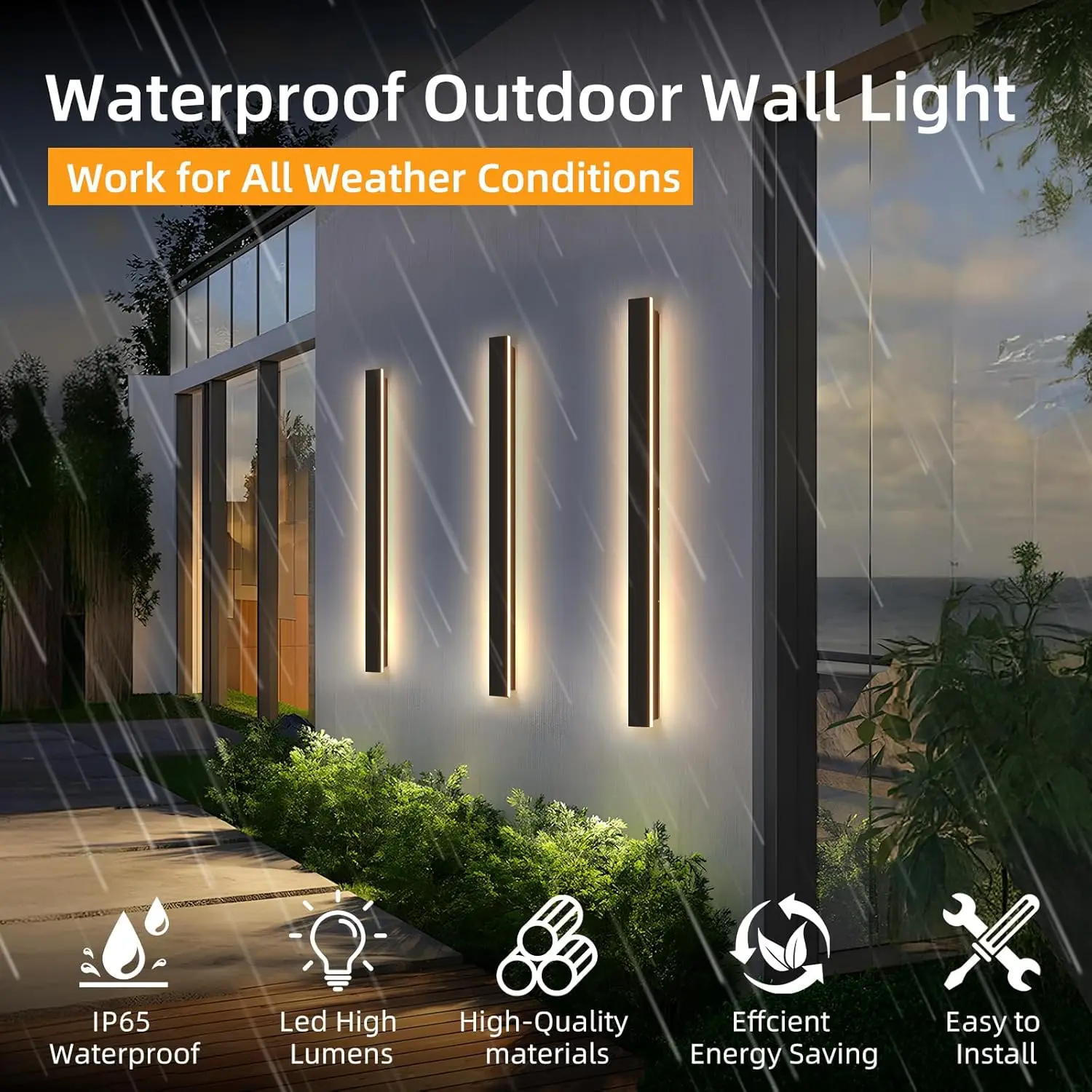Linear Outdoor Wall IP65 Water - Xl Outdoor Lighting ulasan dan harga