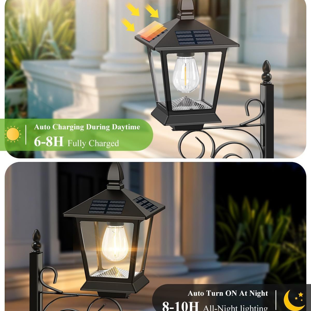 Solar Powered 2-in-1 Flower Po - Outdoor Lighting For Garden ulasan dan harga