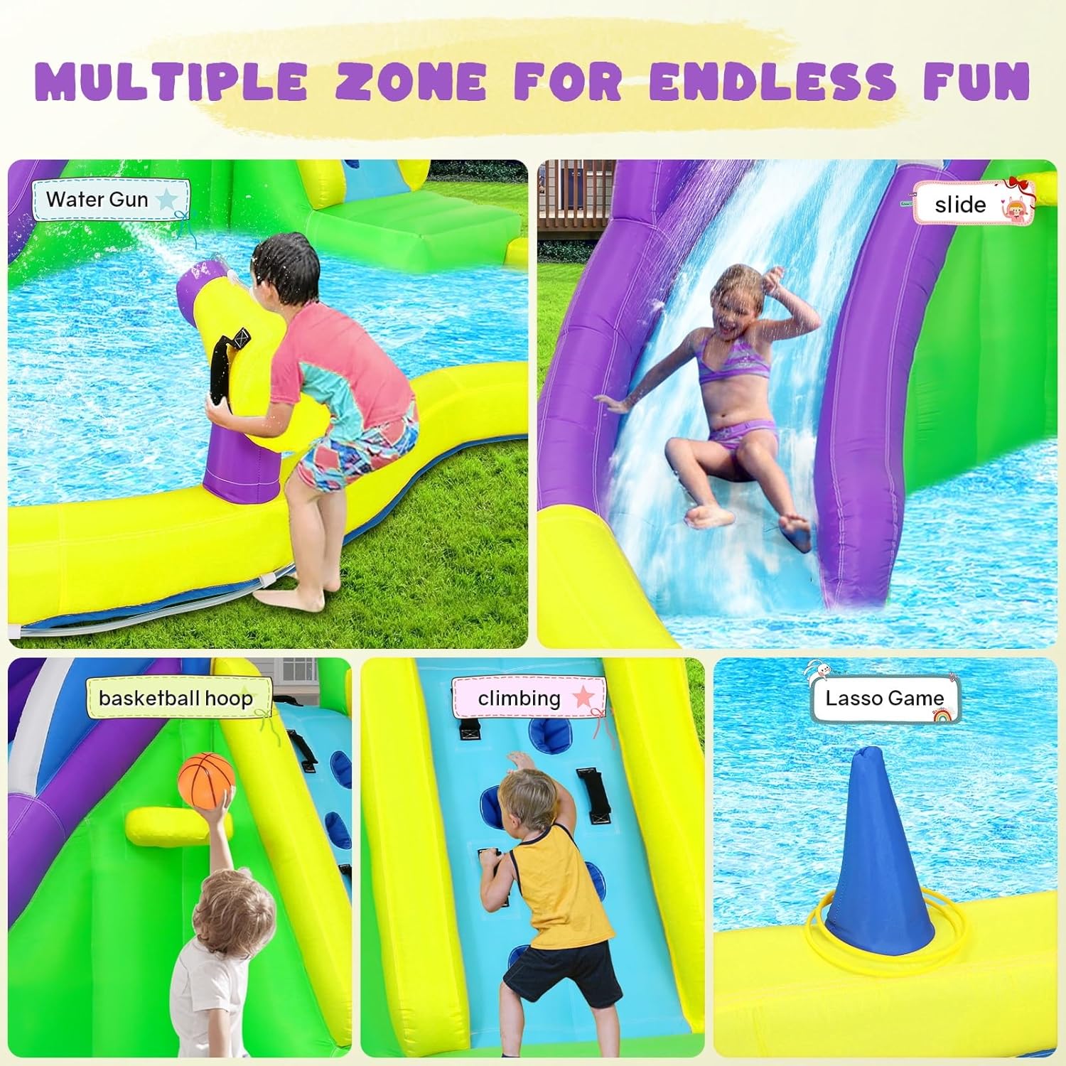 13x14FT Inflatable Bounce Hous - Outdoor Lighting Yellow ulasan dan harga